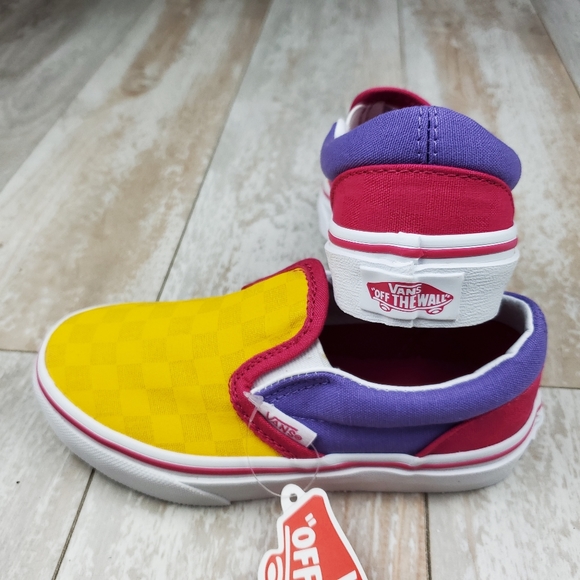 Vans Classic Slip On Checkerboard Multi Pop - Picture 5 of 6